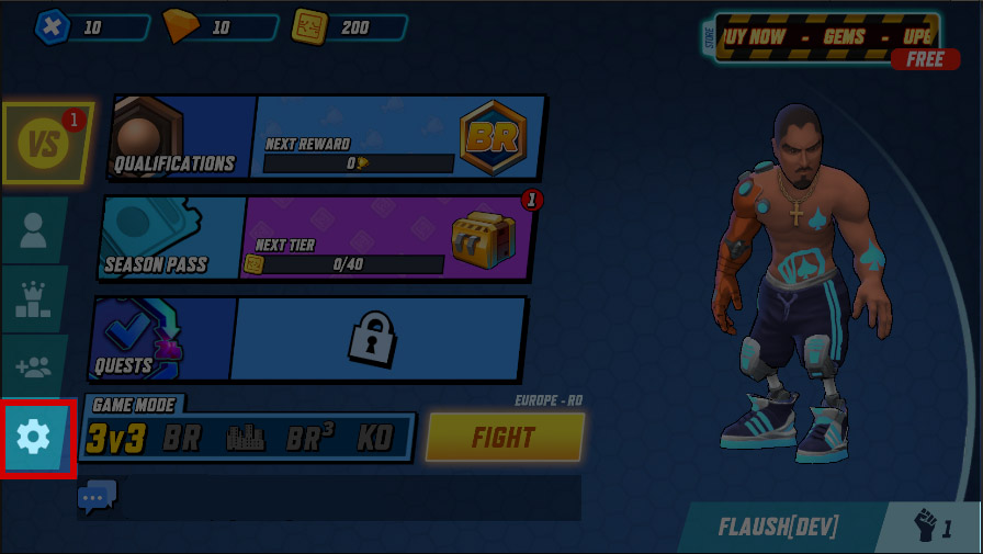 Step 1 - Options Menu